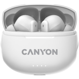 Bluetooth слушалки с микрофон Canyon TWS-8, BT V5.3 BT V5.3 JL 6976D4, бял - CNS-TWS8W