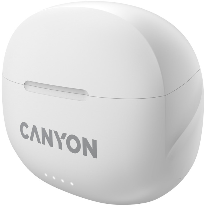 Bluetooth слушалки с микрофон Canyon TWS-8, BT V5.3 BT V5.3 JL 6976D4, бял - CNS-TWS8W