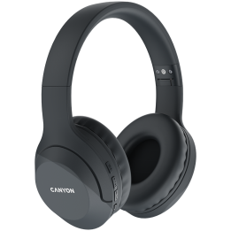 Bluetooth слушалки с микрофон Canyon BTHS-3, BT V5.1 JL6956, Dark grey - CNS-CBTHS3DG