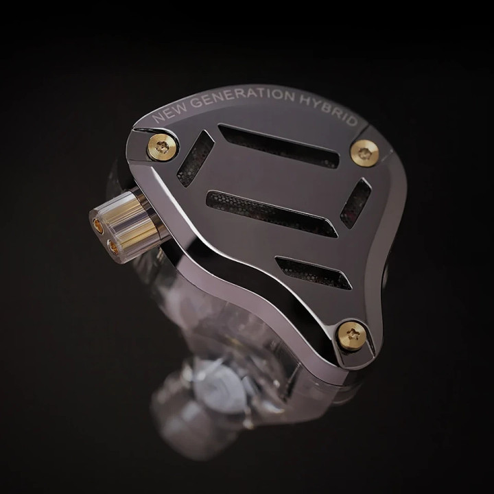 Професионални In-Ear слушалки Monitors KZ ZS10 PRO 2, 10mm динамичен драйвер, двойни балансирани арматури, микрофон, черни - 6.0