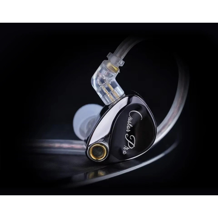 Професионални слушалки In-Ear Monitors KZ Castor Pro, 10mm двойни динамични драйвери, 103dB чувствителност, 16-22Ω импеданс, 3.5