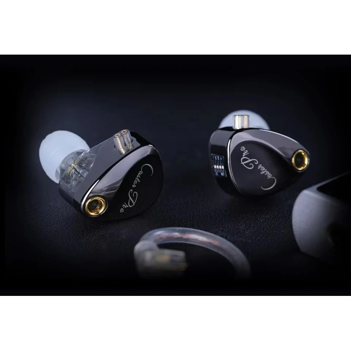 Професионални In-Ear Monitor слушалки KZ Castor Pro, 10mm двойни динамични драйвери, 20Hz - 40000Hz, микрофон, сив - 6.01.02.031