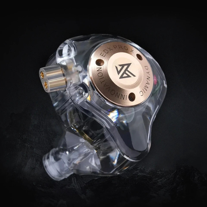 Професионални In-Ear слушалки KZ EDX PRO X, 10mm динамичен драйвер, 20Hz-40kHz, 108dB чувствителност, микрофон, черни - 6.01.02.