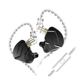 Професионални In-Ear слушалки KZ ZSN PRO X, 10mm динамичен драйвер, хибридна технология, микрофон, черни - 6.01.02.0067 - 1