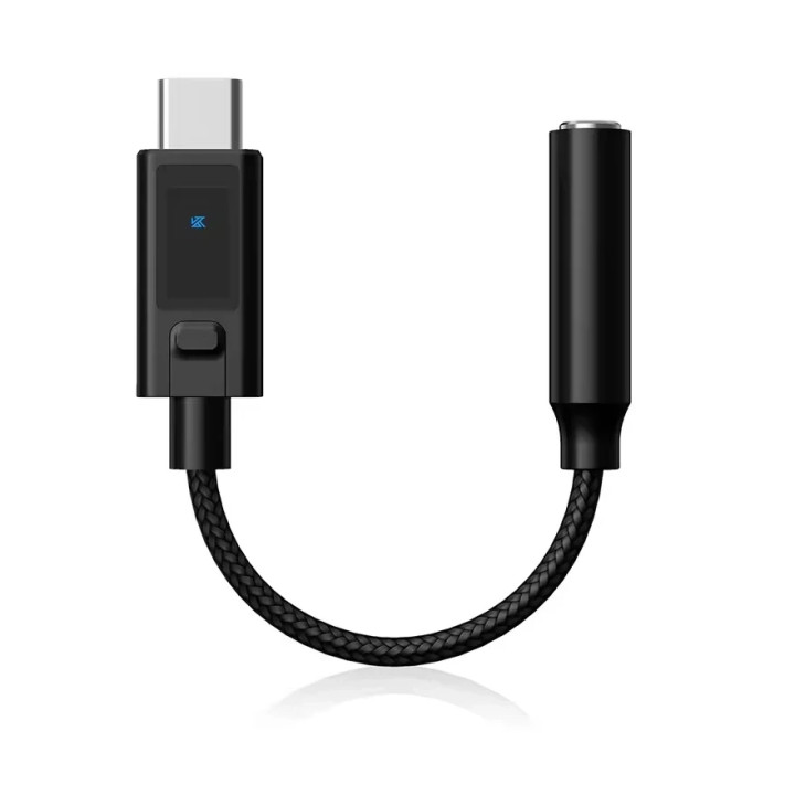USB-C към 3.5mm преходник KZ AM02, DAC усилвател, 115mm кабел - 6.01.04.0453 - 1