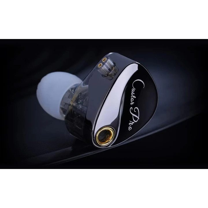 Професионални In-Ear слушалки KZ Castor Pro Silver, 10mm двойни динамични драйвери, 20Hz-40kHz, 104dB, микрофон, 1.2m кабел - 6.