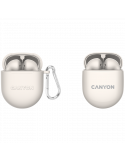 Bluetooth слушалки с микрофон Canyon TWS-6, BT V5.3 JL 6976D4, Beige - CNS-TWS6BE
