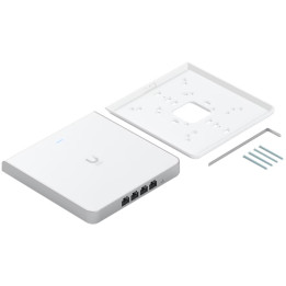 Безжична точка за достъп UBIQUITI U6 Enterprise In-Wall, Wi-Fi 6E, 10 ространствени потока, PoE+/PoE++, 4x GbE портове - U6-ENTE