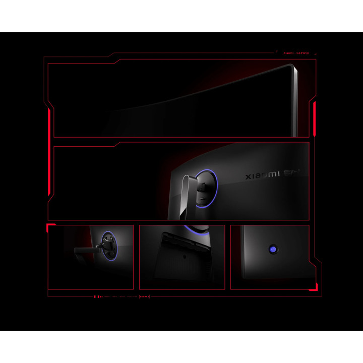 Монитор Xiaomi Curved Gaming Monitor G34WQi, 34" Ultrawide 144Hz VA - ELA6562EU - 11