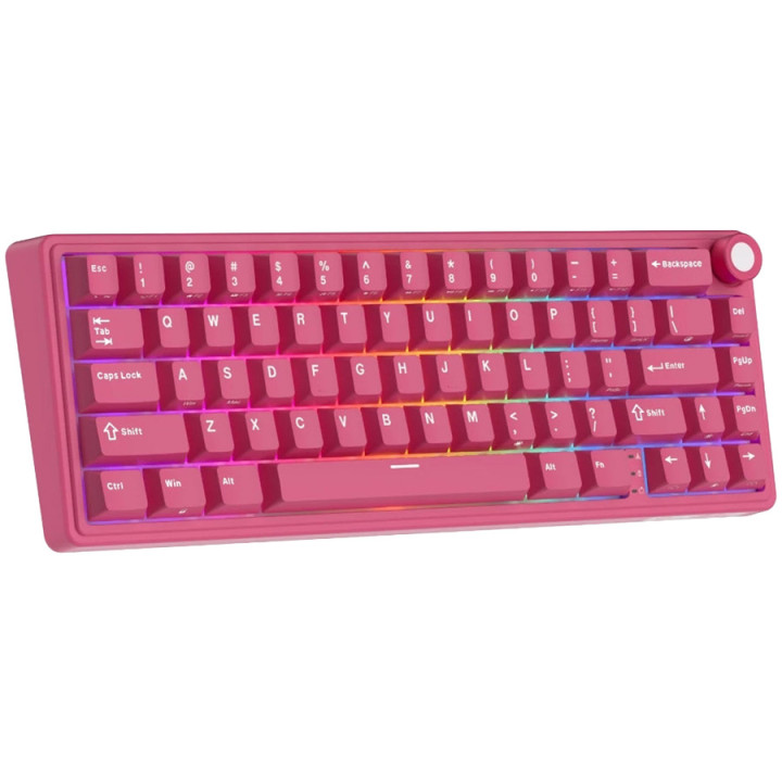 Компактна 66-клавишна механична клавиатура ROYAL KLUDGE R65, Berry Red, Cream Switch - RK-R65-BERYRED-CRMSW-US - 3
