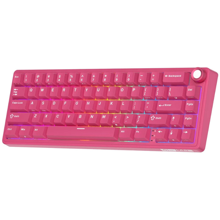 Компактна 66-клавишна механична клавиатура ROYAL KLUDGE R65, Berry Red, Cream Switch - RK-R65-BERYRED-CRMSW-US - 4