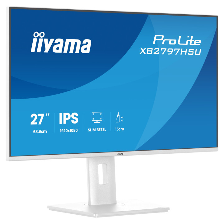 Монитор IIYAMA XB2797HSU-W1, 27" Full HD IPS, 120Hz, USB-C Hub - 3
