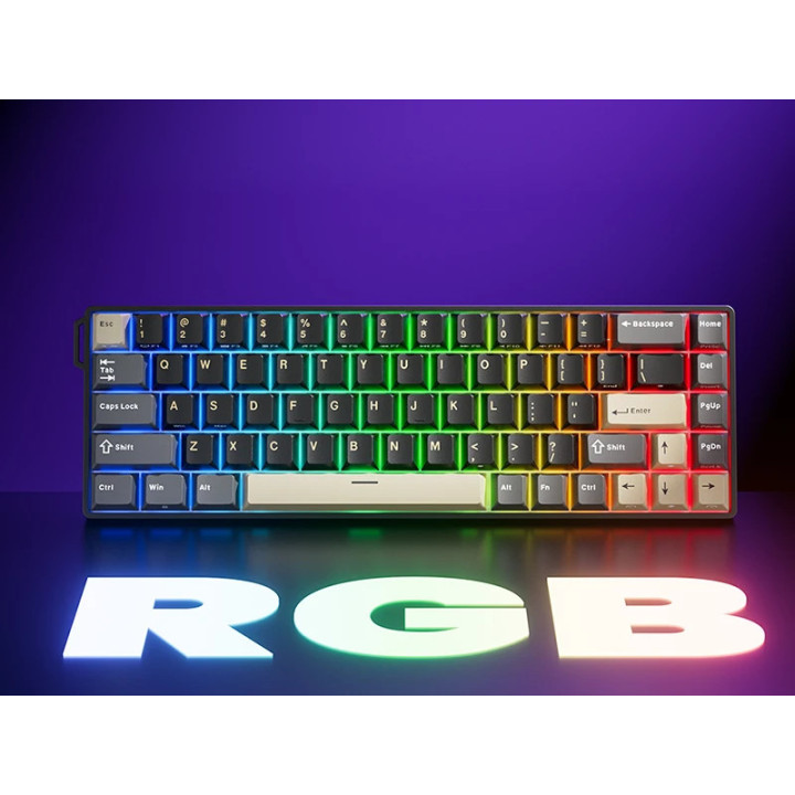 Механична геймърска клавиатура ROYAL KLUDGE RK68 HE, Phantom Gaming Mint Switch - RK-68HE-PHNTM-MINTSW-US - 3