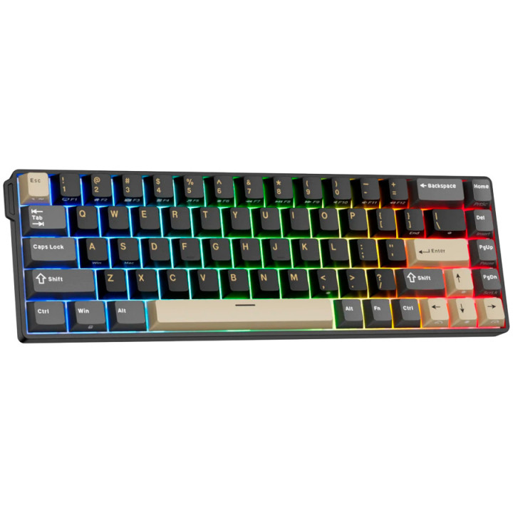 Механична геймърска клавиатура ROYAL KLUDGE RK68 HE, Phantom Gaming Mint Switch - RK-68HE-PHNTM-MINTSW-US - 10