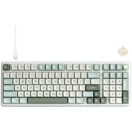 Механична геймърска клавиатура ROYAL KLUDGE R98Pro, 98 клавиша, PBT Creamy Switch, Sky Cyan - RK-R98PRO-SKYCYN-CRMSW-US - 1