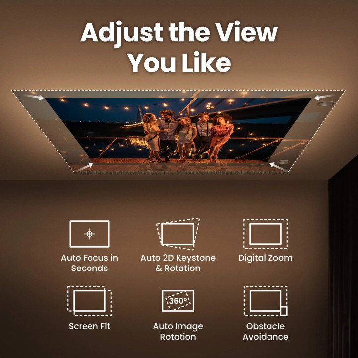 Портативен проектор BenQ GV32, Full HD 1080p, 500lm, DLP LED - 9H.R0K77.59E - 3