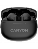 Bluetooth слушалки с микрофон Canyon TWS-8, BT V5.3 JL 6976D4, черен - CNS-TWS8B