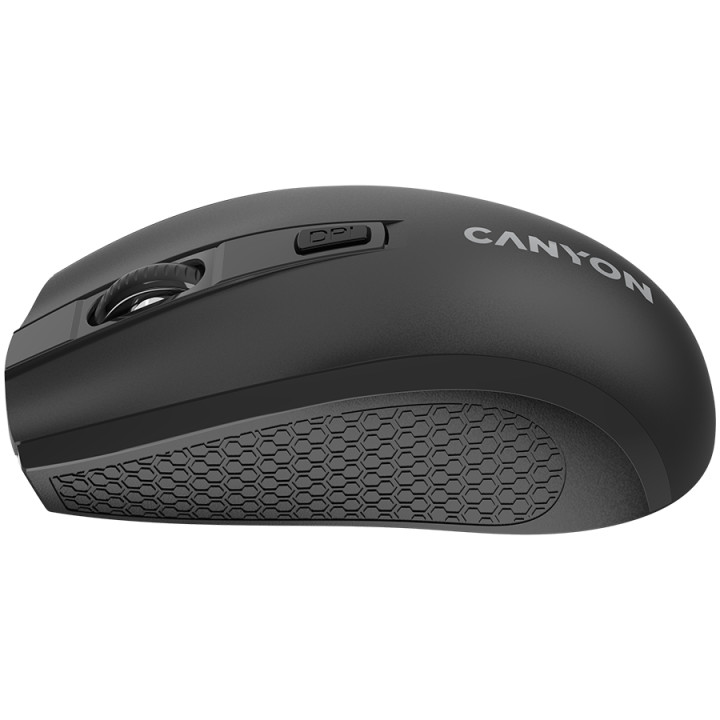 Безжична мишка Canyon MW-7, 2.4GHz, 6 бутона, черен- CNE-CMSW07B