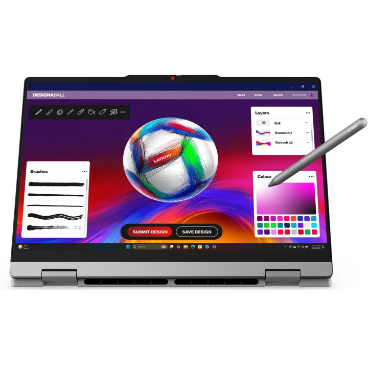 Лаптоп LENOVO IdeaPad 5 2-in-1 14AHP11, 14" WUXGA Touch, AMD Ryzen 5 230, 16GB DDR5, 512GB SSD, Windows 11 Home - 83UJ001YBM - 2