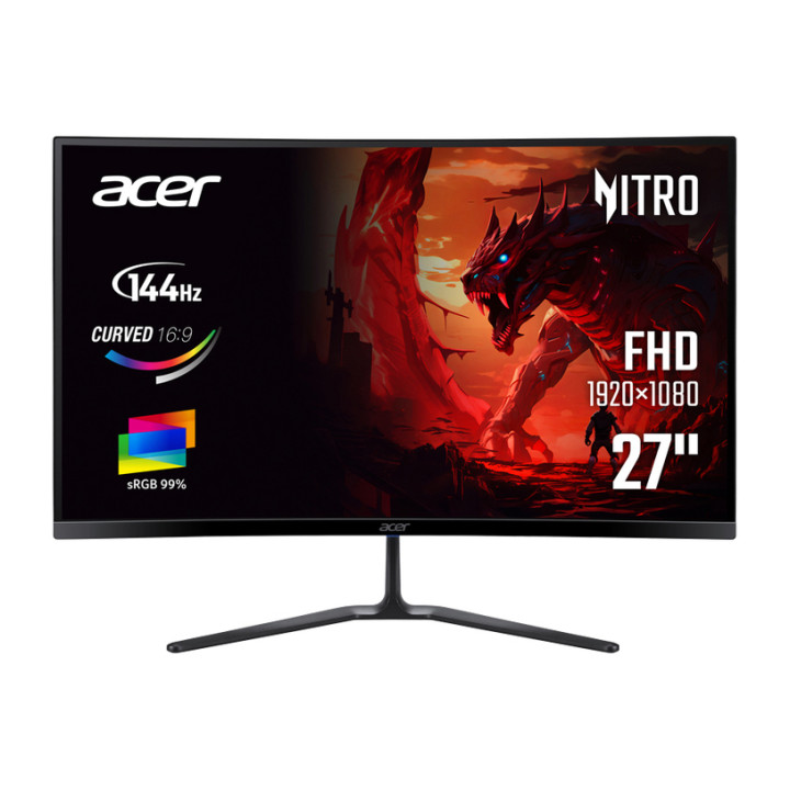 Монитор ACER Nitro ED270P0BMIPX, 27" FHD VA 144Hz Curved - UM.HE0EE.005 - 1