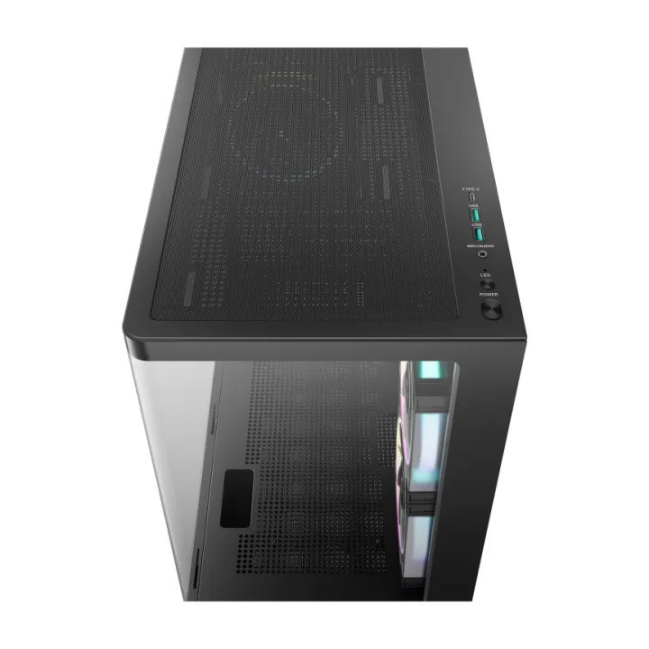 Кутия за компютър DeepCool CG380U-3F, Mini Tower, Micro-ATX, 3x120mm ARGB вентилатори - R-CG380U-BKAGM3-G - 5
