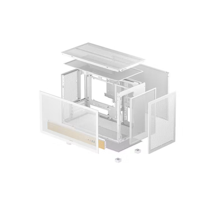 Кутия за компютър DeepCool CH260 WOOD WH, Mini Tower, Micro ATX, бял - R-CH260-WHNWM0-G-1 - 5
