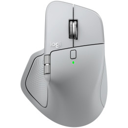 Безжична мишка Logitech MX Master 4 for Mac, Bluetooth 5.1, 8000 DPI, White Silver - 910-007576 - 1