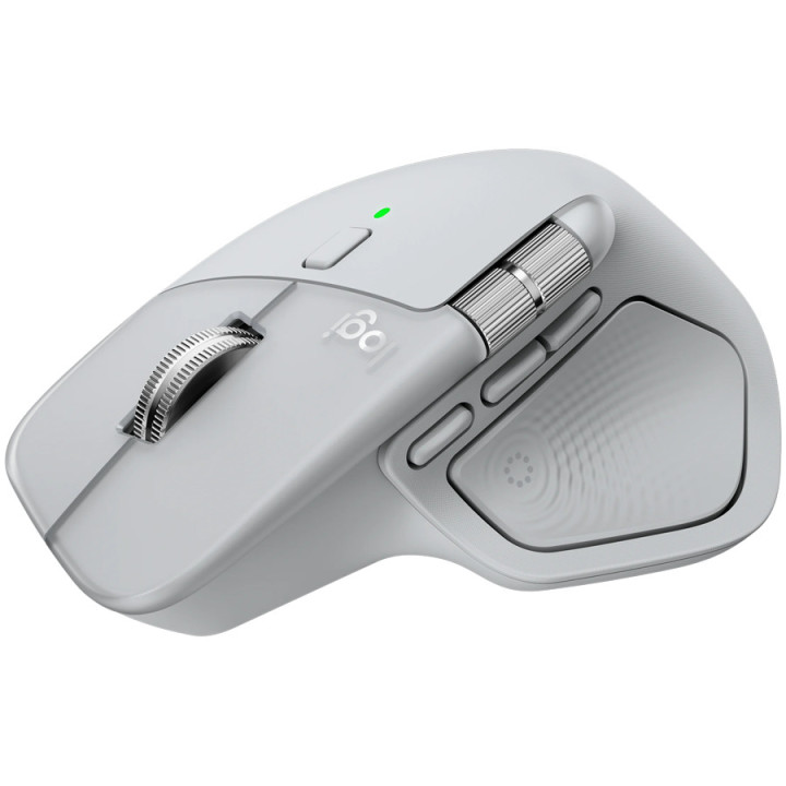Безжична мишка Logitech MX Master 4 for Mac, Bluetooth 5.1, 8000 DPI, White Silver - 910-007576 - 3