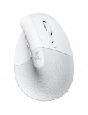 Bluetooth вертикална мишка Logitech Lift Vertical Ergonomic, OFF-WHITE/PALE GREY - 910-006496