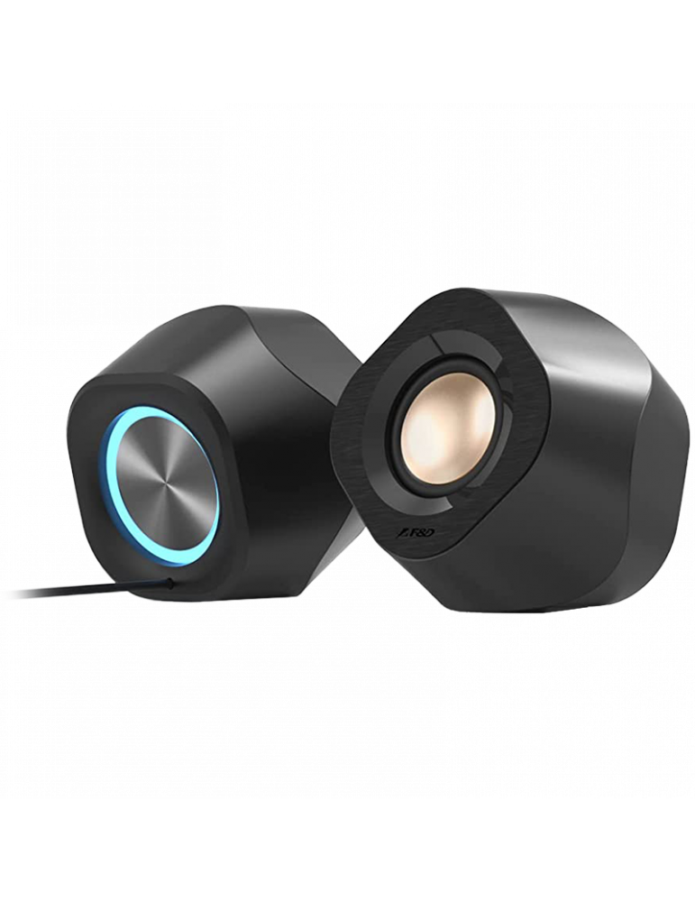 Bluetooth колони F&D V720, 2x4W, 2.25", Bluetooth 5.0, USB, AUX, RBG LED