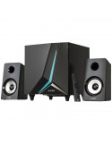 Колони F&D F670X 2.1, 70W RMS, 2x3.5"  6.5" Subwoofer, BT 5.3/AUX/USB/Coaxial/LED Display/RGB, дистанционно управление, черен