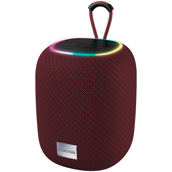 Bluetooth колонка Canyon BSP-8, BT V5.2, BLUETRUM AB5362B, TF card support, Type-C USB port, Max Power 10W, Red - CNE-CBTSP8R