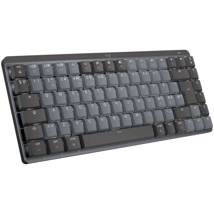 Безжична геймърска клавиатура Logitech MX Mechanical Mini for Mac, SPACE GREY,  US, 2.4GHZ/BT, TACTILE - 920-010837