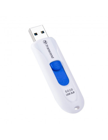 Флаш памет 64GB Transcend JETFLASH 790, USB 3.0, white