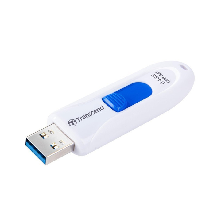 Флаш памет 64GB Transcend JETFLASH 790, USB 3.0, white