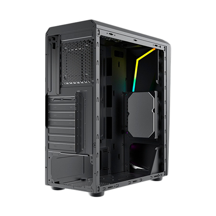 Кутия за компютър Xigmatek Vortex EN46171, ATX, Rainbow LED Front Panel, TG