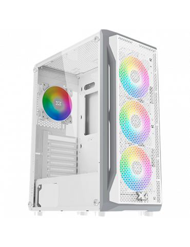 Кутия за компютър Xigmatek Gaming X Arctic EN46737, White Chassis, ATX, 4бр Arctic Fan & LED Switch ARGB Fan PCB