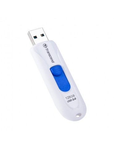 Флаш памет 128GB Transcend JETFLASH 790, USB 3.0, white