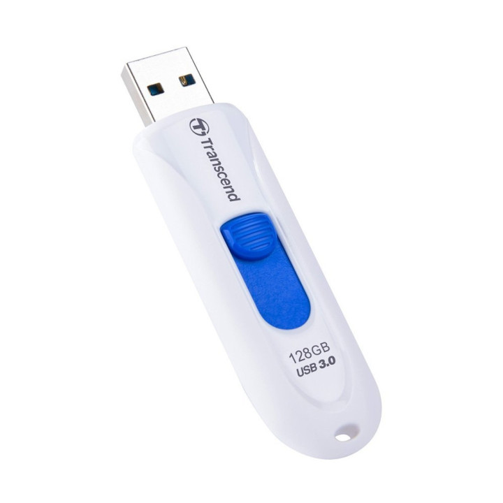 Флаш памет 128GB Transcend JETFLASH 790, USB 3.0, white