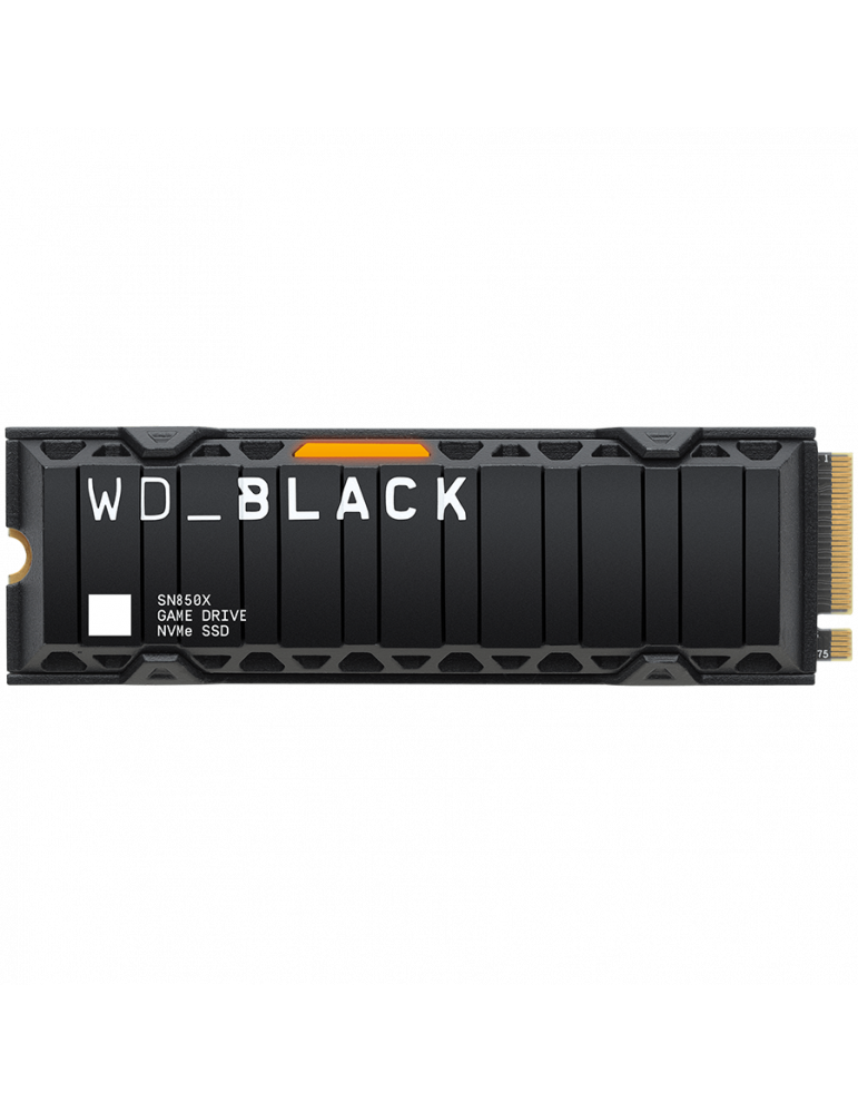 SSD диск WD 1TB Black SN850X HeatSink M.2 2280 PCIe Gen4 x4 NVMe, R/W: 7300/6300 MBps - WDS100T2XHE