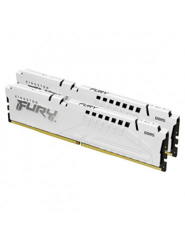 RAM памет Kingston 64GB(2x32GB) 5200MHz DDR5 CL36 FURY Beast White EXPO - KF552C36BWEK2-64