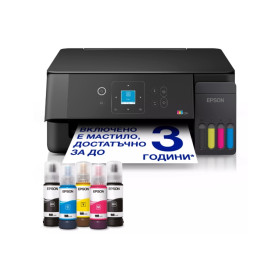 Мастилоструйно многофункционално устройство Epson EcoTank L3360, Print/Copy/Scan, 33 ppm черно, Wi-Fi - C11CL63409 - 1