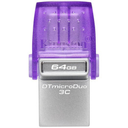 Флаш памет Kingston 64GB DataTraveler microDuo 3C 200MB/s dual USB-A   USB-C - DTDUO3CG3/64GB