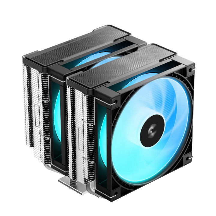 Охладител за процесор DeepCool AG620 G2, Двойна кула, ARGB, LGA1851/AM5 - R-AG620-BKAMMG2-G - 1