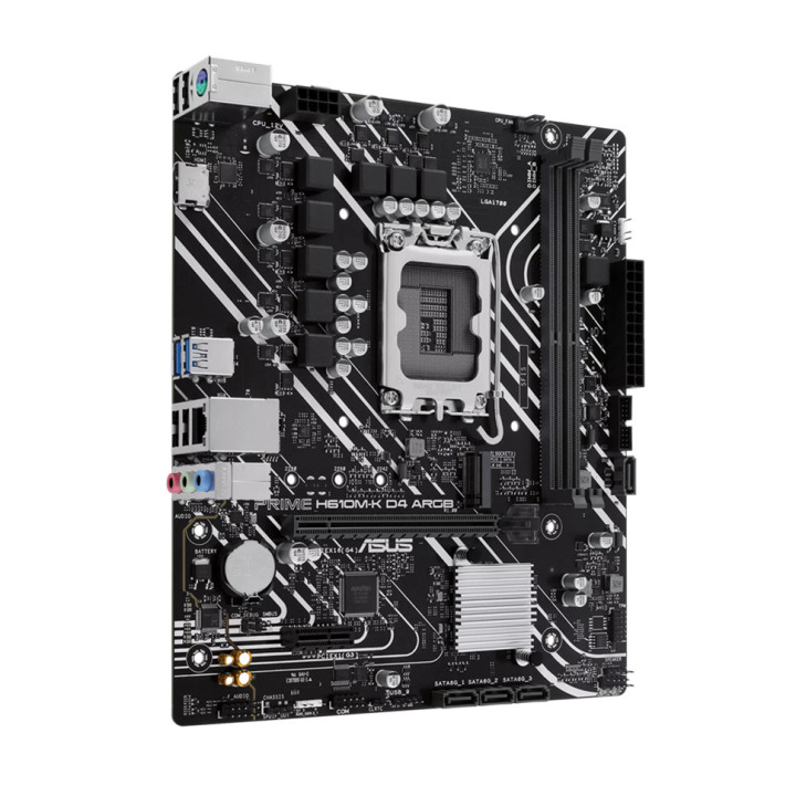 Дънна платка ASUS PRIME H610M-K D4 ARGB, LGA1700, DDR4 3200, micro-ATX - 90MB1HN0-M0EAY0 - 3
