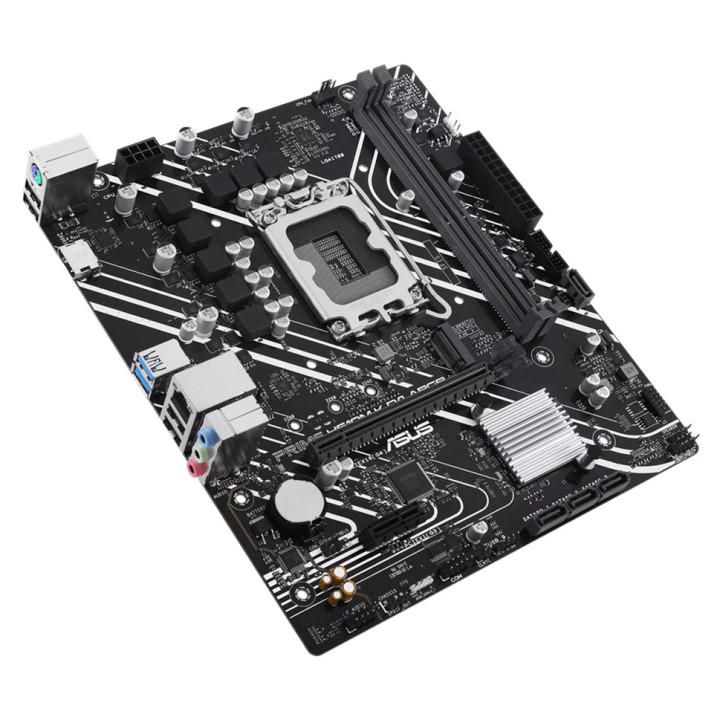Дънна платка ASUS PRIME H610M-K D4 ARGB, LGA1700, DDR4 3200, micro-ATX - 90MB1HN0-M0EAY0 - 4