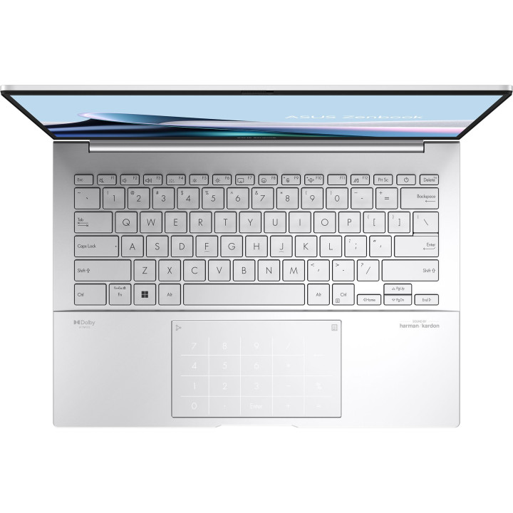Лаптоп ASUS Zenbook 14 UX3405CA-ST1100W, 14" 3K OLED, Intel Core Ultra 7 255H, 16GB DDR5, 1TB SSD, Windows 11 Home - 90NB14W2-M0