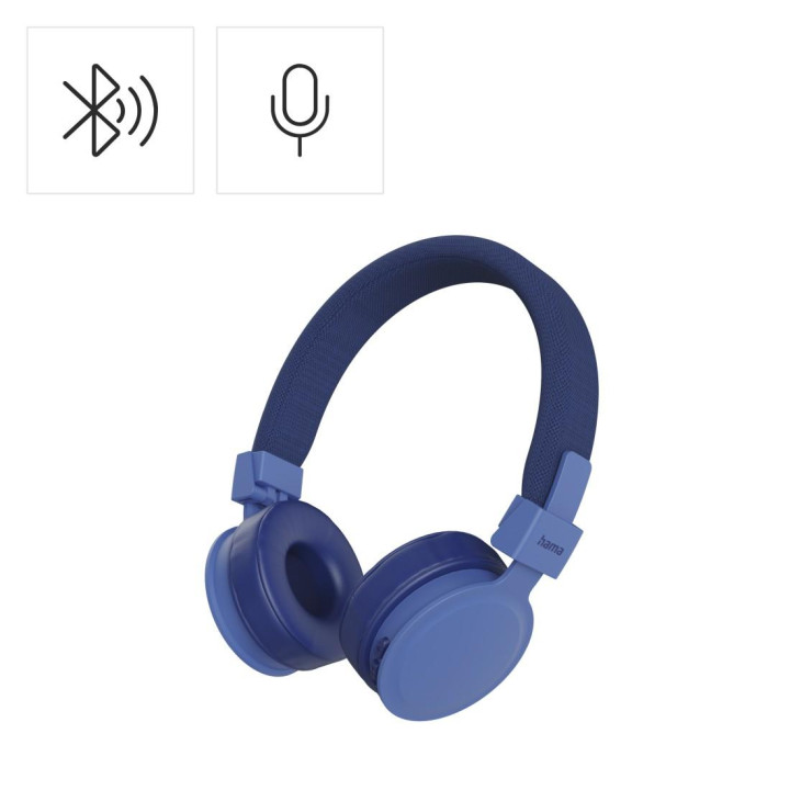 Bluetooth слушалки HAMA Freedom Lit III, On-Ear, Син, Bluetooth 5.4, 15h работа - HAMA-221767 - 4