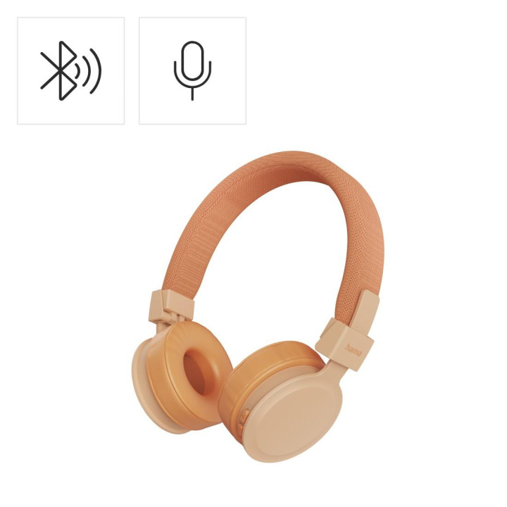 Bluetooth слушалки HAMA Freedom Lit III, On-Ear, Оранжев - HAMA-221770 - 1