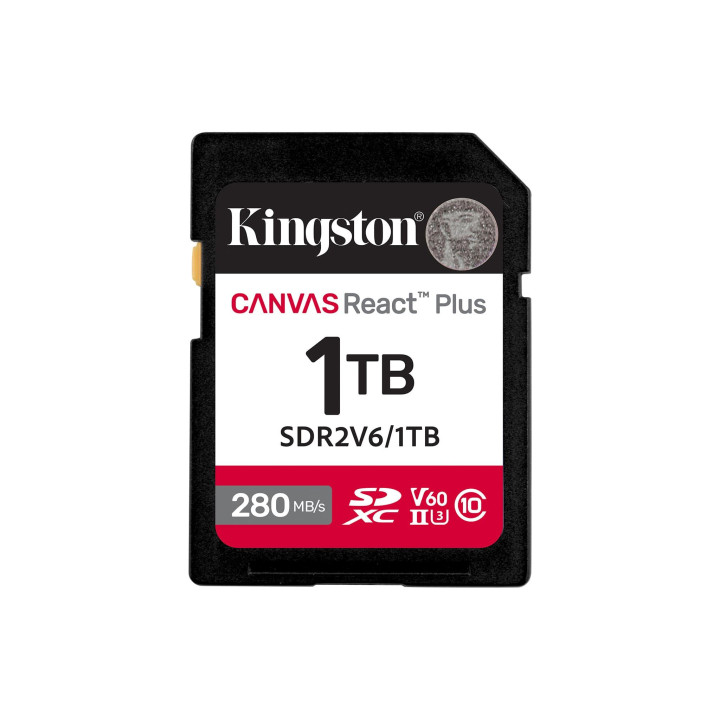 SD карта Kingston Canvas React Plus, 1TB MicroSDXC Class 10 U3 V60 - SDR2V6/1TB - 1
